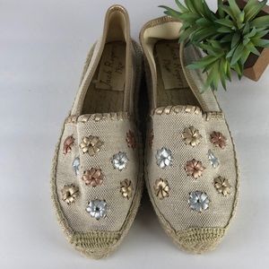 Jack Rogers 1960 Palmer Floral Espadrille Loafer 8